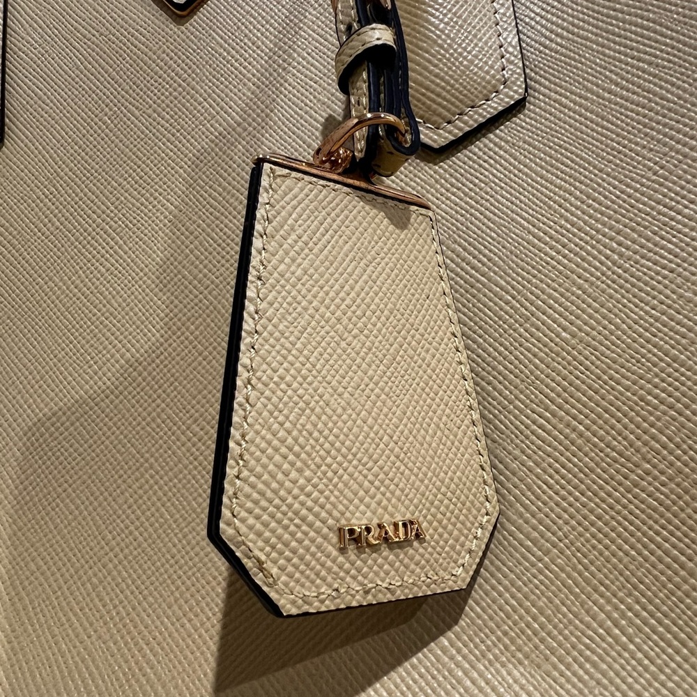 Prada Mustard (Polline) Leather Tote - Picture 5 of 9